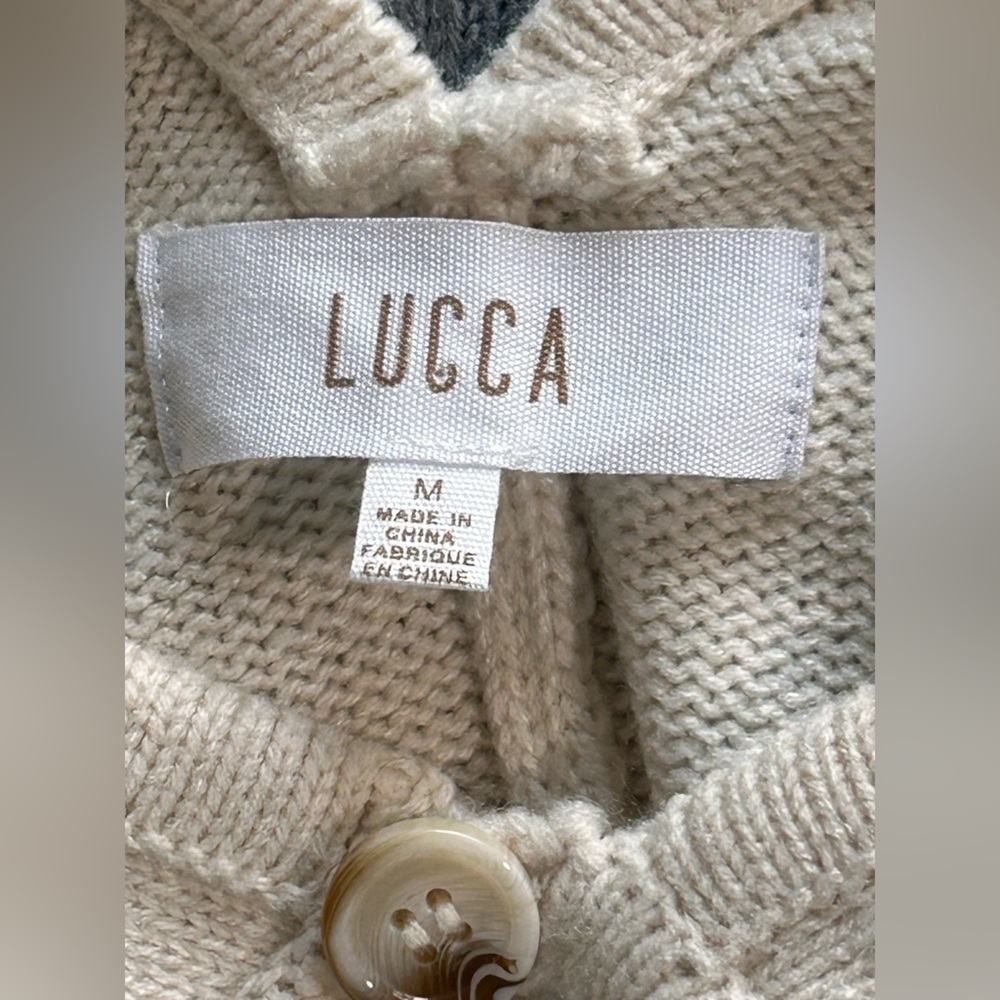 LUCCA Cream and Gray Jumpsuit KNITTED 
NAVY - - Picture 3 of 14